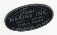 Tinus Marine Inc Boats Sales Oconomowoc Wisconsin Sticker Decal Advertisment, used for sale  Shipping to South Africa