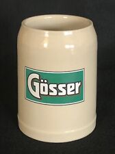RARE Vintage 0.5 Liter Stoneware Gosser Bier Beer Stein Mug Goss Brewery for sale  Shipping to South Africa