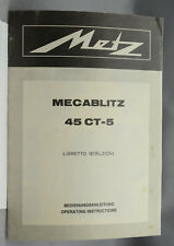Metz mecablitz libretto usato  San Benedetto Del Tronto