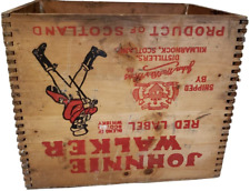 Caja de madera Johnnie Walker Crate etiqueta roja caja de whisky porro 1958 original segunda mano  Embacar hacia Argentina