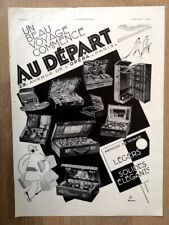 Publicité 1930 depart d'occasion  Bordeaux-
