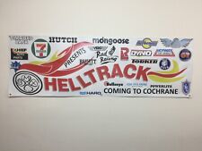 old school bmx hell track logo 2x6 banner vdc  mancave display se for sale  Shipping to South Africa