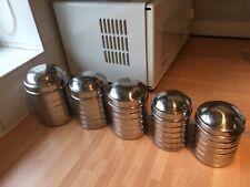 Chrome storage jars for sale  Shipping to Ireland