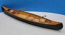 Canoa de madera vintage de 16" de largo con remos casa de muñecas en miniatura  segunda mano  Embacar hacia Argentina