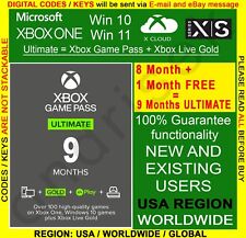 Xbox Game Pass Ultimate 9 meses + dorado en vivo + pase de juego | EE. UU. | REGIÓN GLOBAL segunda mano  Embacar hacia Mexico