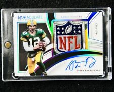 2022 Immaculate Collection Aaron Rodgers NFL SHIELD 1/1 Patch Auto #PPA-ARO JETS comprar usado  Enviando para Brazil