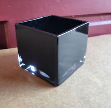 Usado, Recipientes UCI Unlimited recipiente quadrado de vidro preto 4"x4" peso pesado comprar usado  Enviando para Brazil
