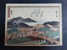 Hiroshige original woodblock usato  Bologna