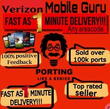 VERIZON WIRELESS PORT NUMBERS. 5 Min  DELIVERY ANY AND ALL AREACODES!! Fast!!! for sale  Shipping to South Africa