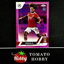 Usado, TOPPS CHROME UEFA 2022-23 MOREIRA JR. /250 REFRATOR ROSA CINTILANTE SL BENFICA comprar usado  Enviando para Brazil