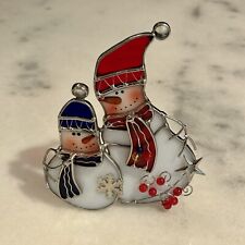 Stained glass snowmen for sale  Santa Ana