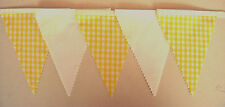 Yellow white gingham for sale  Shipping to Ireland