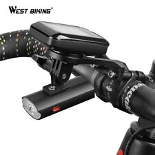 Usado, Faro de luz frontal para bicicleta WEST BIKING con soporte de montaje para computadora para bicicleta negro segunda mano  Embacar hacia Argentina