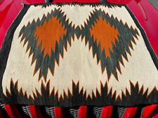 Usado, Autêntico: Tapete/Cobertor Navajo Índio Americano Antigo WOW Verde Laranja 30x32 Novo sem reserva comprar usado  Enviando para Brazil