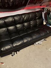 black leather sleeper sofa for sale  Windham