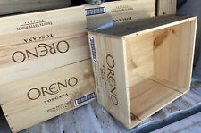 Wooden Wine Box Crate Oreno Toscana Bottle Holder/Planters/Organizer 10x13x7 In for sale  Shipping to South Africa