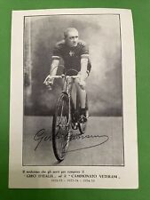 Autografo Giovanni Gerbi Asti Ciclismo con dedica usato  Ravenna