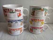 Soup recipe mugs for sale  LEIGH