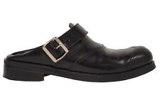 STEFAN COOKE Men's Black Leather Buckled Biker Mules Shoes Size EU43 UK9 for sale  Shipping to South Africa