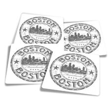 Square stickers boston for sale  SELBY