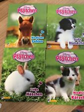 Nelson Verlag - 4 x  Pfötchen - süße Tierwelt - Kätzchen/Häschen/Hündchen/Fohlen na sprzedaż  Wysyłka do Poland