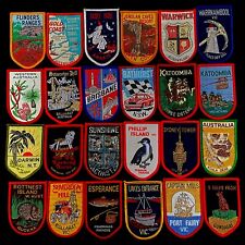 AUSTRALIAN VINTAGE SOUVENIR Embroidered Woven Cloth Patch Badge Motif Sew-On for sale  Shipping to South Africa