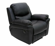 Black leather armchair for sale  HONITON