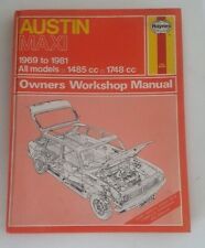 Haynes manual austin for sale  BALLYNAHINCH