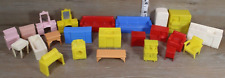 Mini Móveis para Casa de Bonecas Lote Misto de Plástico 23 Peças Lavadora Cômoda Sofá Antigo, usado comprar usado  Enviando para Brazil