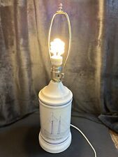 Used, Table Lamp Porecelain Base Nautical Line Drawing Dancing Feather 21 1/2" Tall for sale  Shipping to South Africa