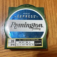Linha de monofilamento vintage Remington Express Fishing Premium 400yd 20 lb transparente nova na caixa, usado comprar usado  Enviando para Brazil
