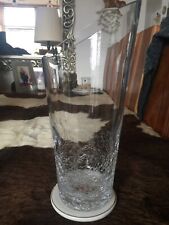 Clear vase crackle for sale  NORTH SHIELDS