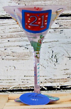 Coleção Lolita Martini pintada à mão 7 oz vidro Martini “21” aplausos de aniversário comprar usado  Enviando para Brazil