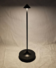 Lámpara de mesa inalámbrica recargable, lámpara de luz LED inalámbrica portátil IP54, negra segunda mano  Embacar hacia Argentina