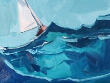 painting oil sailboat for sale  Tucson