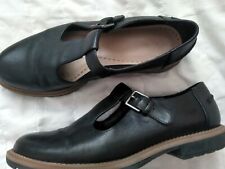 Clarks black leather for sale  GLASGOW