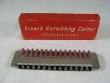 Cortador de aço inoxidável vintage de cozinha francês enfeite anos 1950-60, na caixa comprar usado  Enviando para Brazil