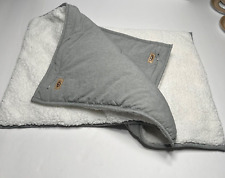 UGG Standard Pillow Shams (2) Reversible Gray & Sherpa 20x26 Pre-Owned, used for sale  Shipping to South Africa
