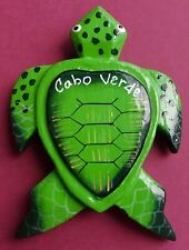 Imán de nevera de recuerdo Cabo Verde Cabo Verde tortuga verde segunda mano  Embacar hacia Argentina