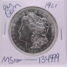 1921 GEM Morgan Silver Dollar BU MS+++ UNC Coin Free Shipping #134999 for sale  Ravenna