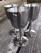 Stainless steel goblets for sale  KING'S LYNN