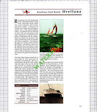 Ketch Boat ORELLANA Rev Terry Fuller / PELAGIA Claud Whisstock - 1980's Cutting for sale  Shipping to South Africa