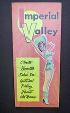 Vintage 1940 IMPERIAL VALLEY California Salton Sea Calexico Brochure Map for sale  Shipping to South Africa