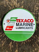 Texaco Oil Marine Lubricants Outboard Enamel Sign for sale  Shipping to South Africa