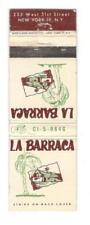 Capa Matchbook Vintage LA BARRACA 51st Street New York City SM-3 comprar usado  Enviando para Brazil