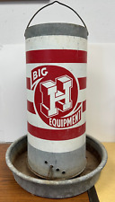 Large 1950's BIG H EQUIPMENT Feed Chicken Feeder 22" tall x 18" Dia Base for sale  Shipping to South Africa