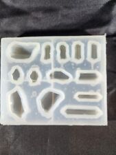 Molde de resina de silicona de silicona de 13 cavidades de cristal/piedra preciosa, usado segunda mano  Embacar hacia Argentina