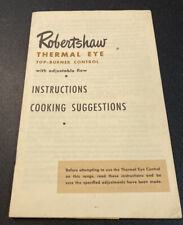 Antigo Termostato Térmico Robertshaw Faixa para Olhos Instrução Mesa de Sugestão de Cozinha, usado comprar usado  Enviando para Brazil