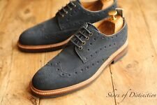 Oliver Sweeney Azul Marino Gamuza Derby Brogue Zapatos Para Hombre Reino Unido 8 EE. UU. 9 EU 42 segunda mano  Embacar hacia Argentina