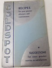 1935 Coldspot Pedido Refrigerador Recibo Sugerencias de Funcionamiento Juego de Etiquetas de Fábrica segunda mano  Embacar hacia Argentina